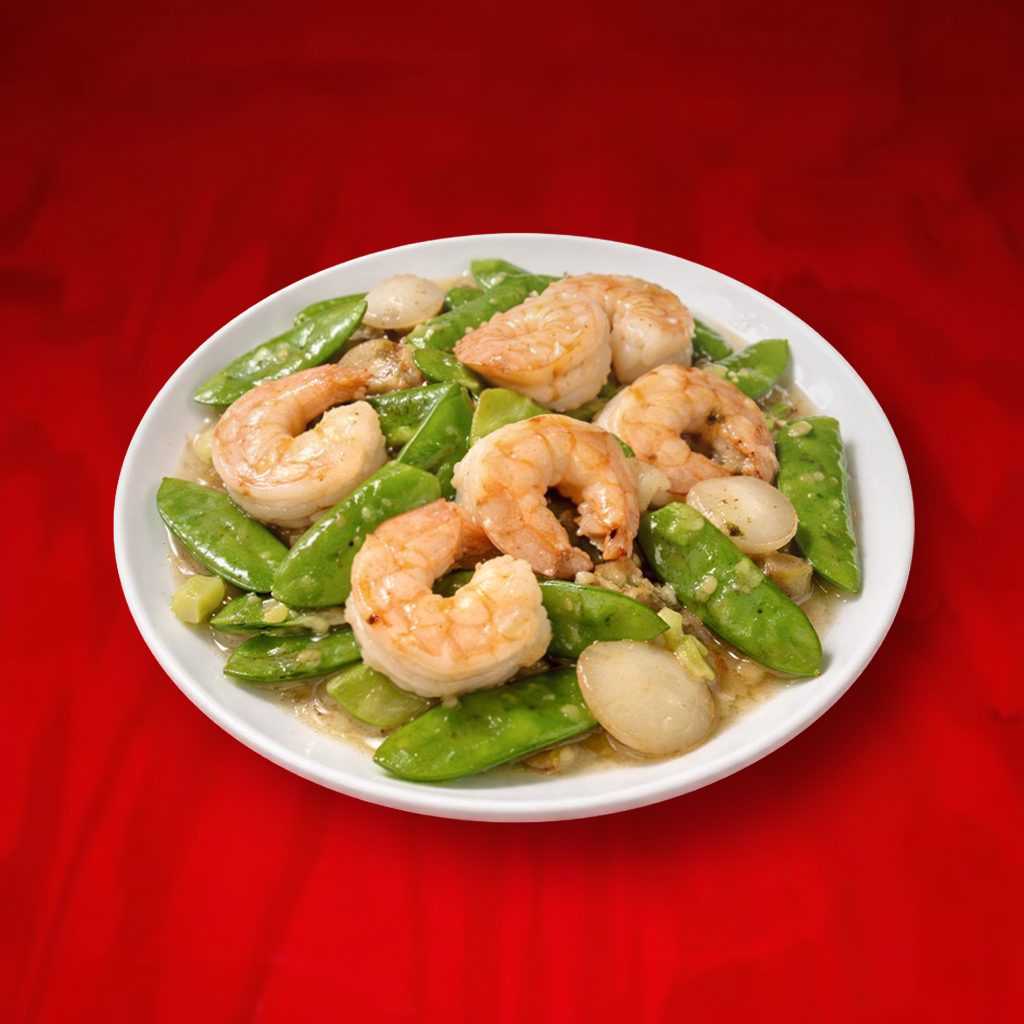 Shrimp & Snow Pea Pods.