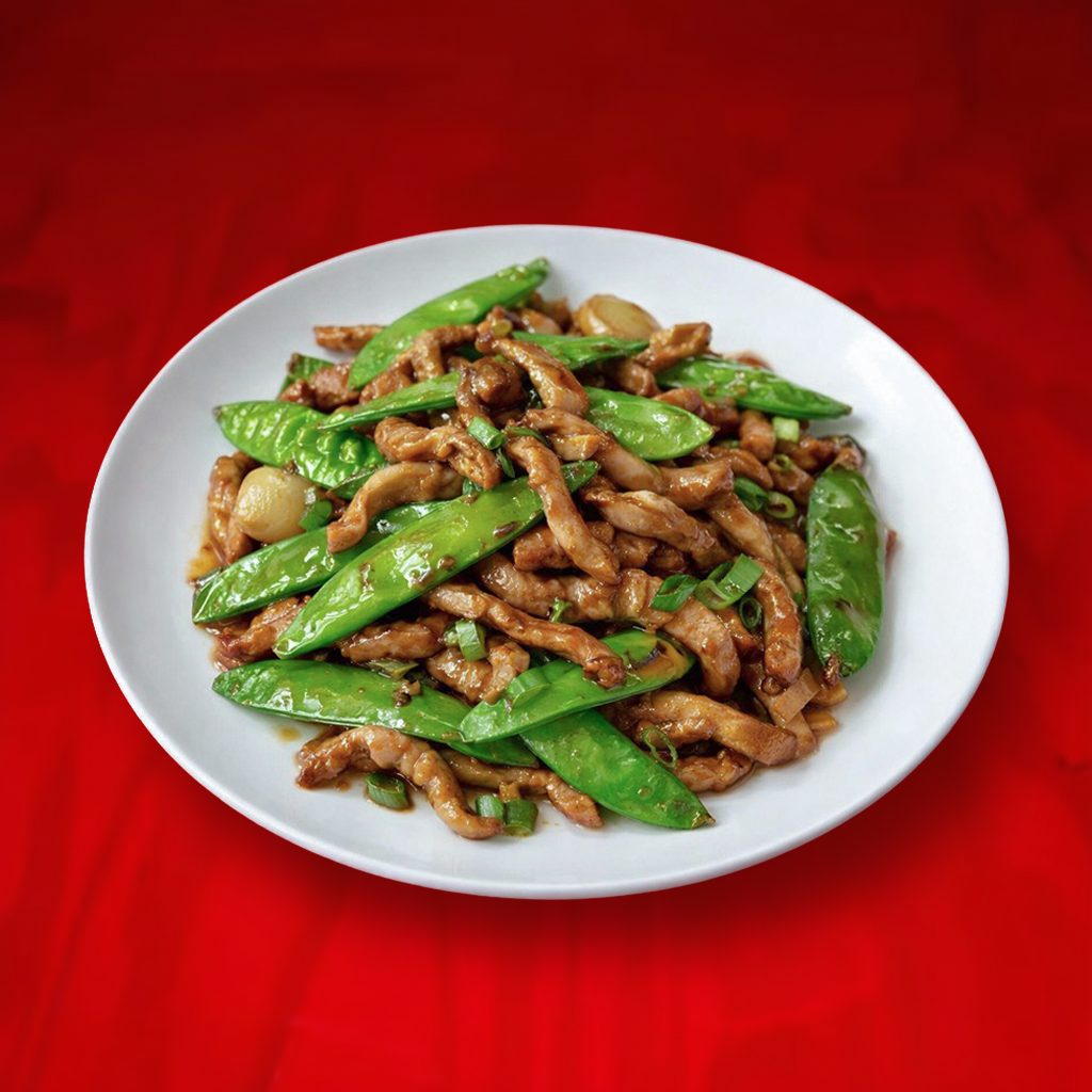 Pork & Snow Pea Pods.