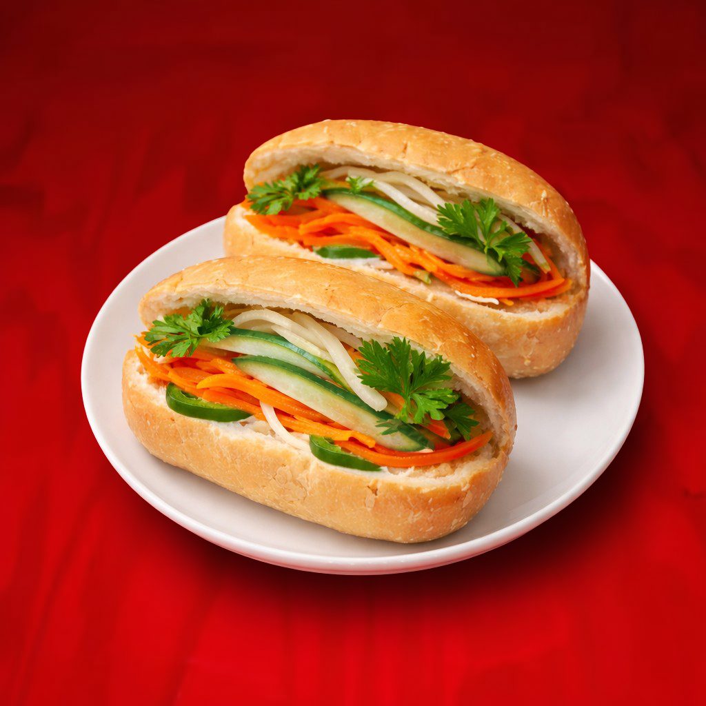 Vegetable Banh Mi (No Pate- meat paste).