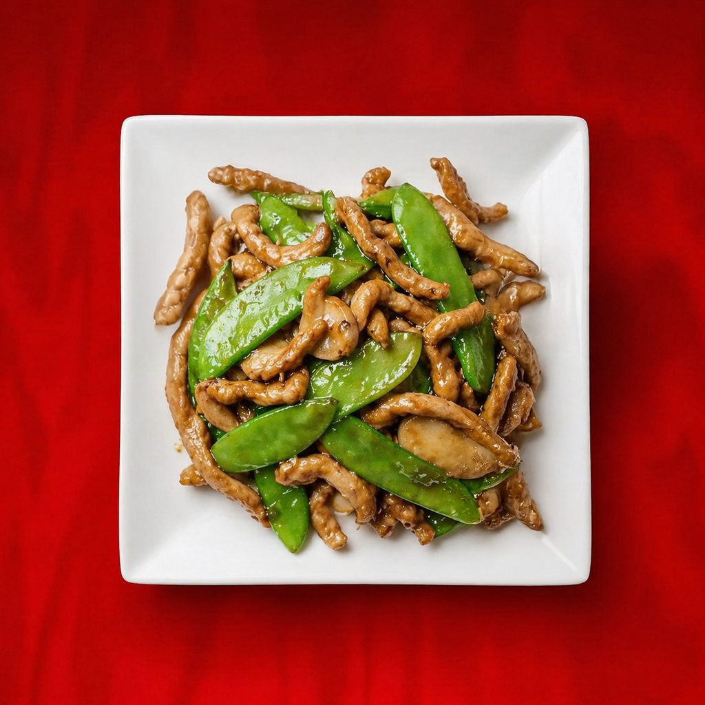 Beef & Snow Pea Pods.