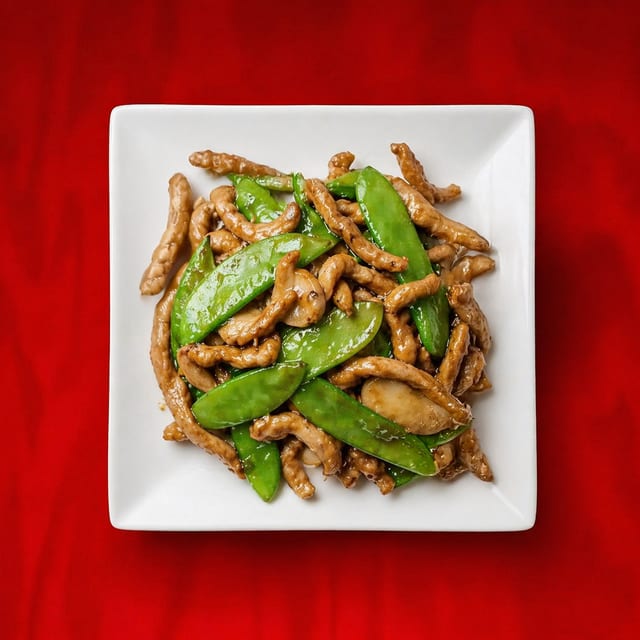 Beef & Snow Pea Pods.