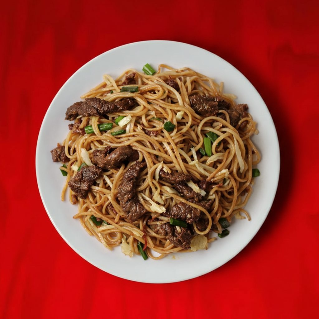LS Beef Lo Mein.
