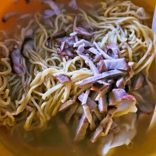 Wonton Egg Noodle Bowl Soup